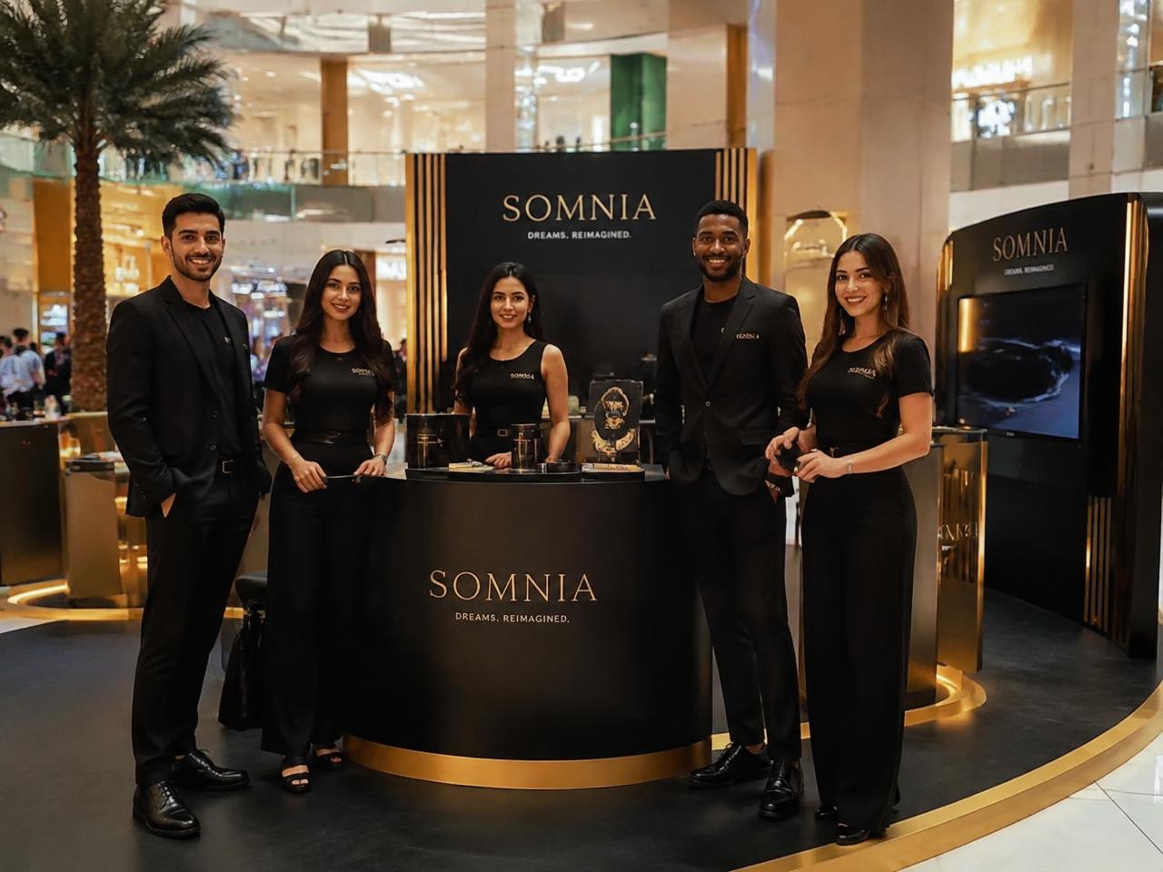 Brand ambassadors at a product launch activation in Dubai